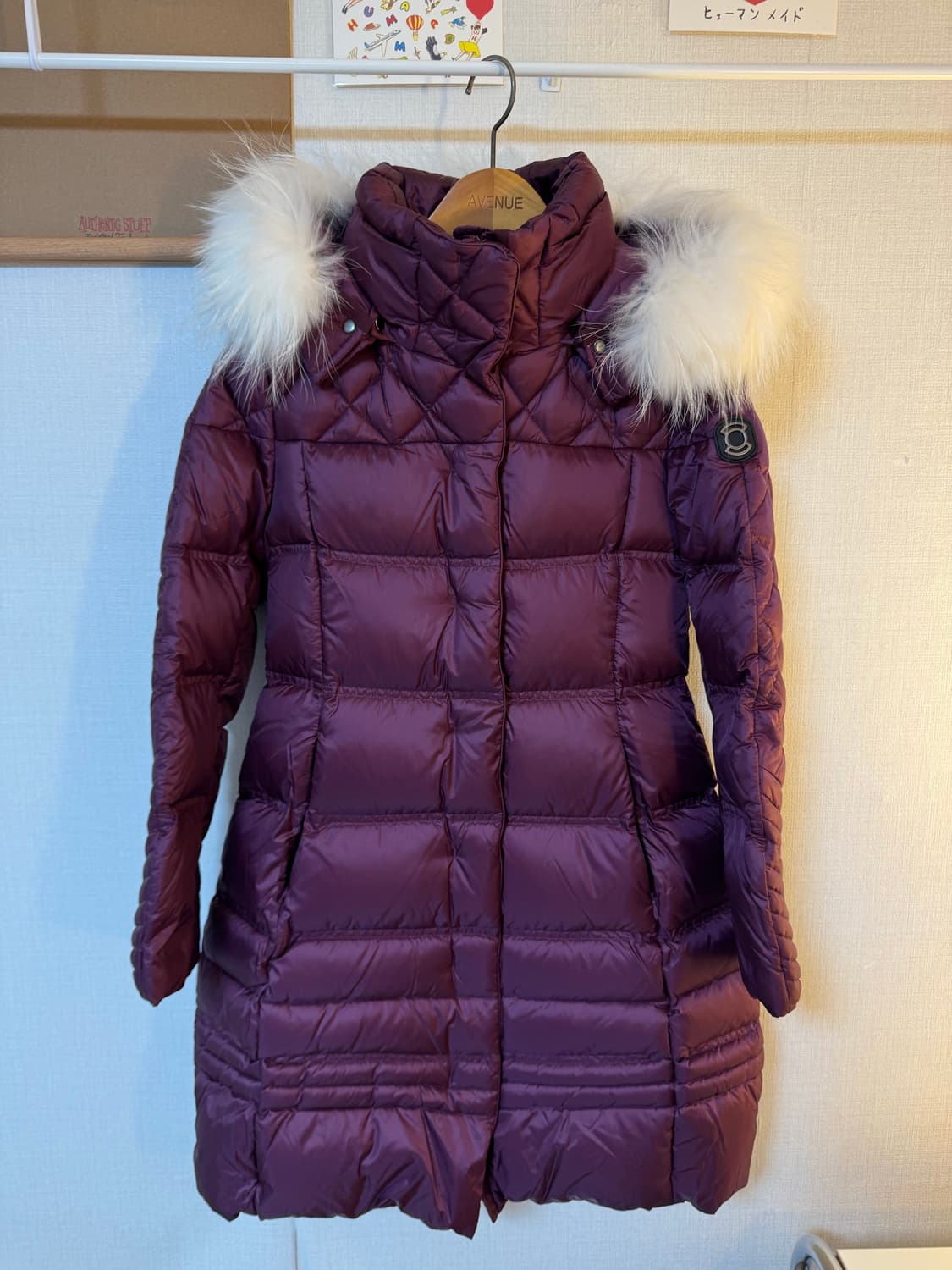 [90]와이드앵글 라쿤털 구스다운 롱패딩 상품이미지1