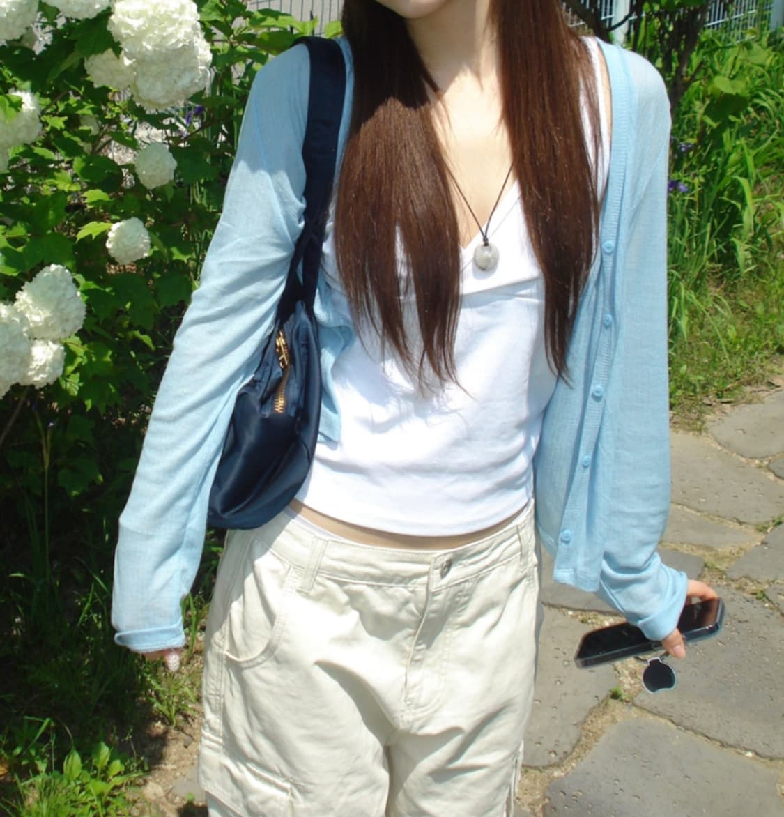 ourcabinet calm slim cardigan sky blue 상품이미지1