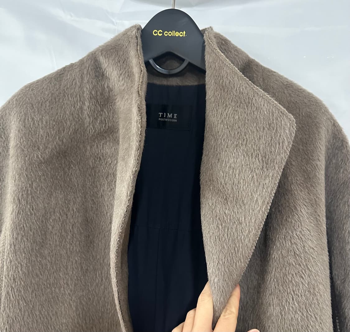 TIME 타임 울100%(베이비 라마 51프로) 코트 상품이미지2