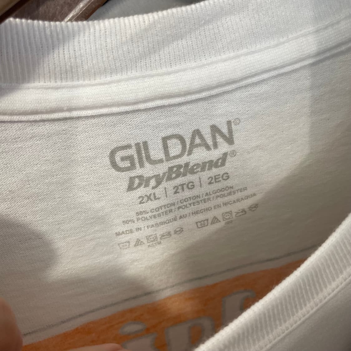 길단 화이트 빈티지 미국 프린팅 흰 반팔 티셔츠 상품이미지7