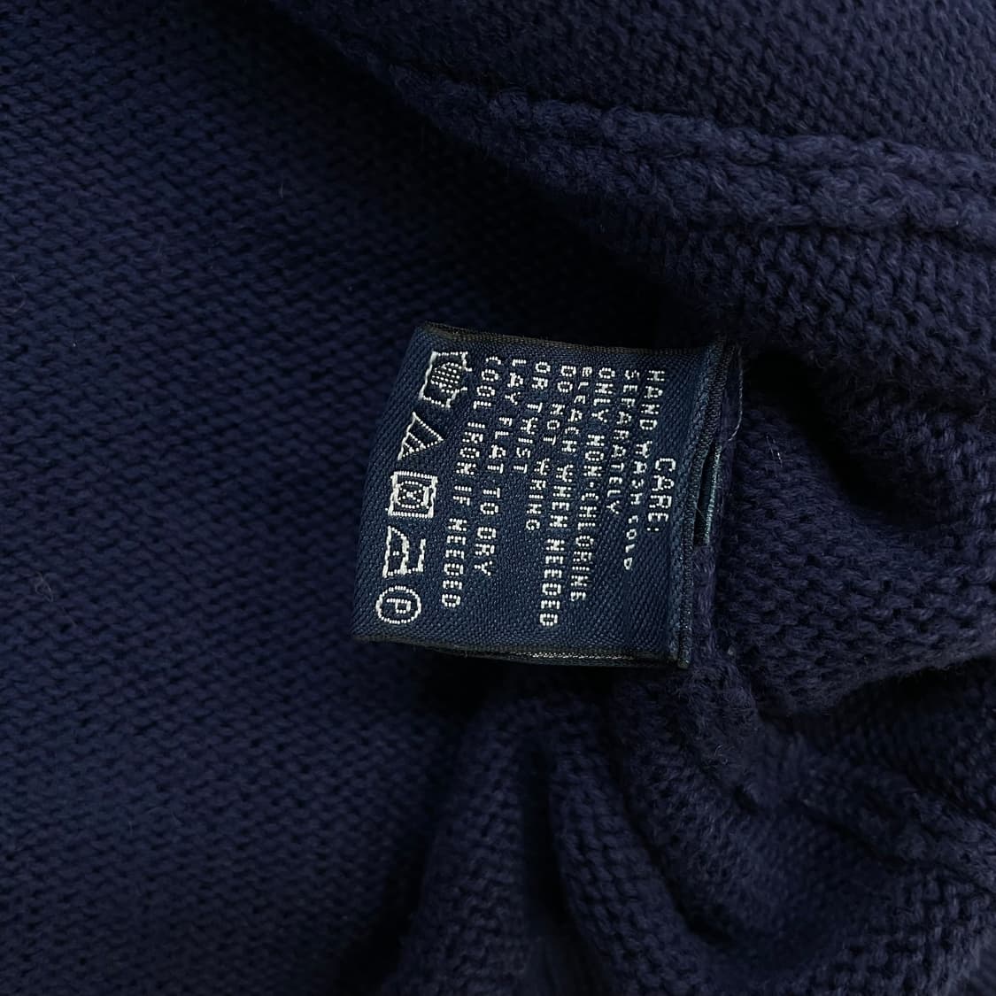 폴로 랄프로렌 포니 로고 니트 집업 네이비 상품이미지5