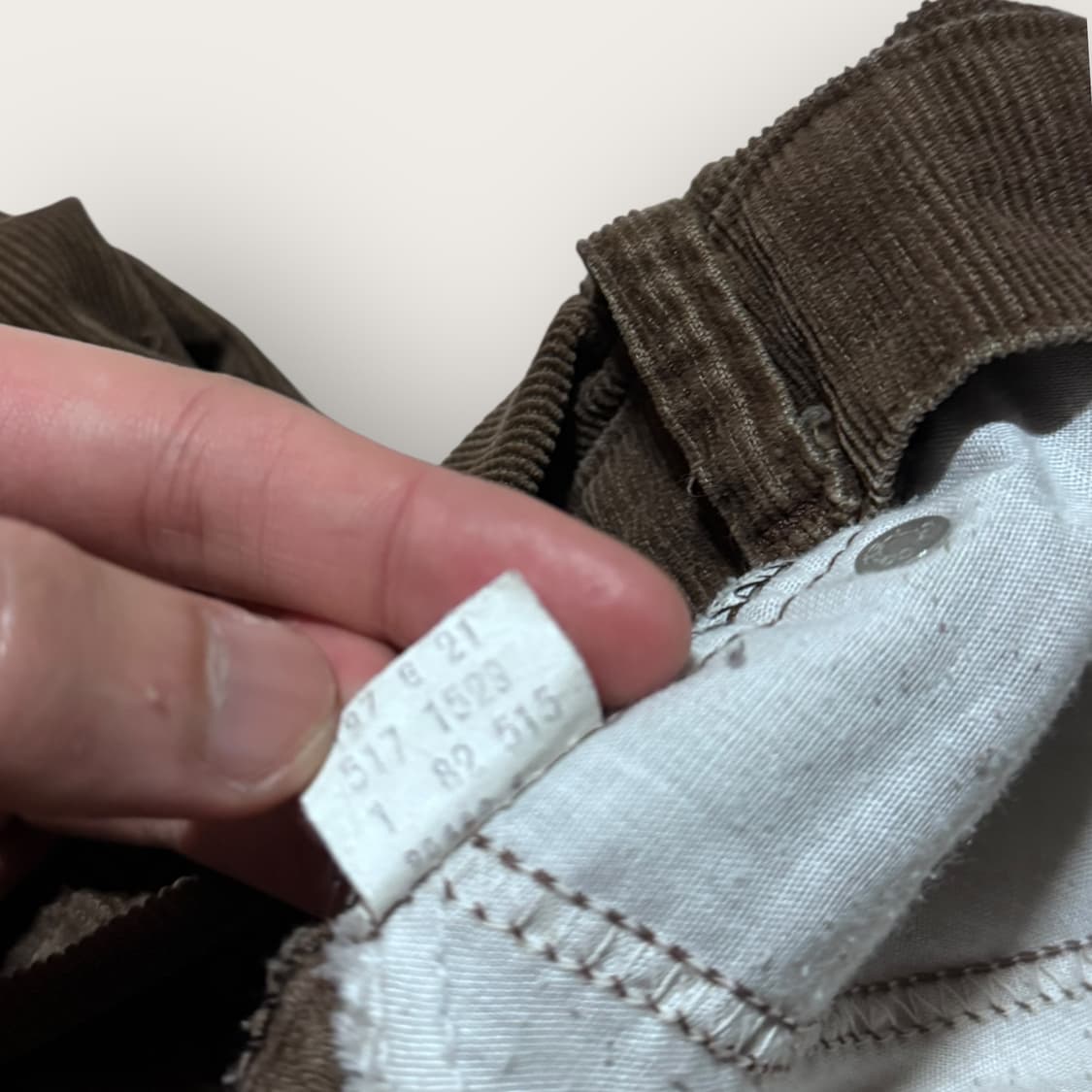 80s USA 리바이스 517 코듀로이 팬츠 브라운 (W32) 상품이미지8