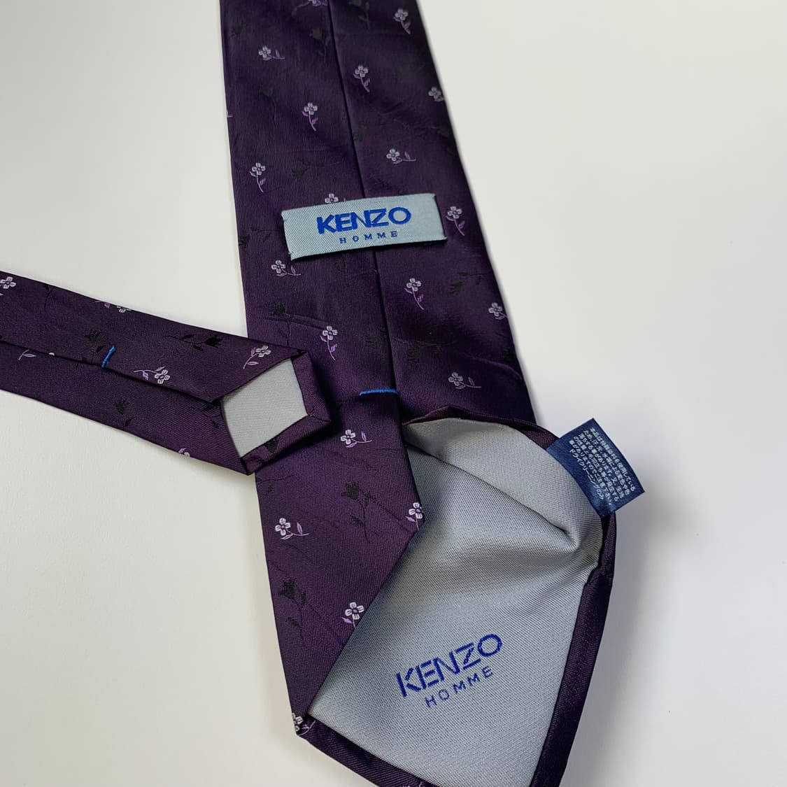 겐조(KENZO) 플라워 퍼플컬러 명품넥타이 100실크 A+등급 최상급 상품이미지7