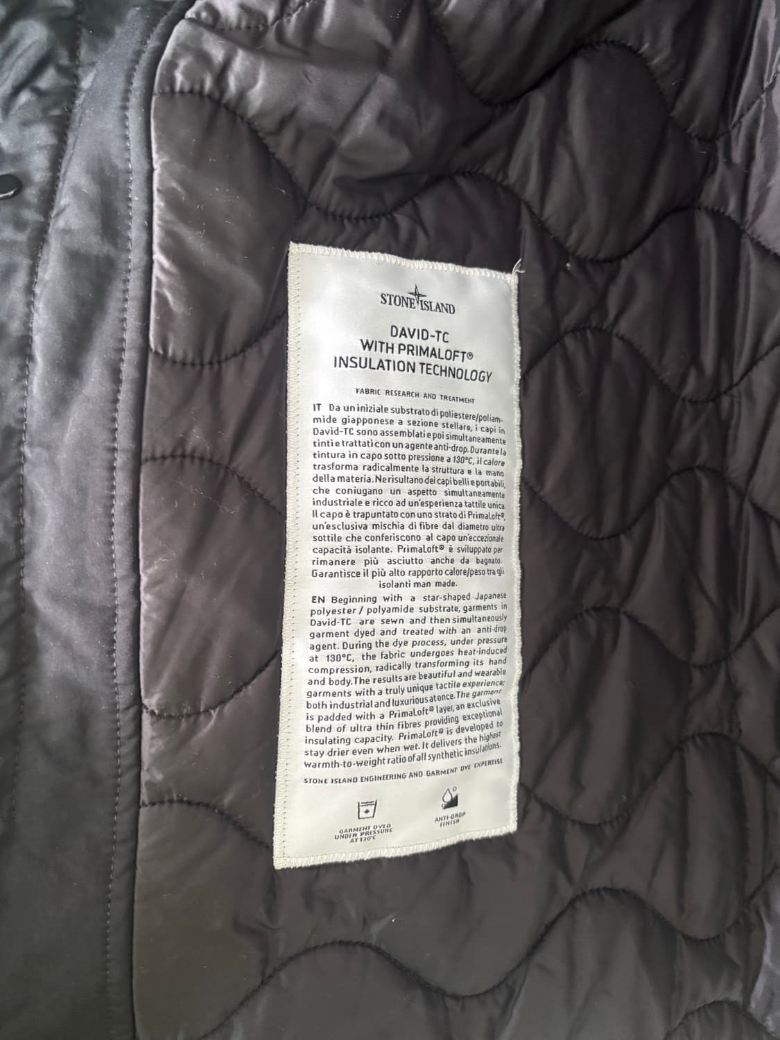 스톤아일랜드 다비드-TC 프리마로프트 퓨어 자켓L 상품이미지4
