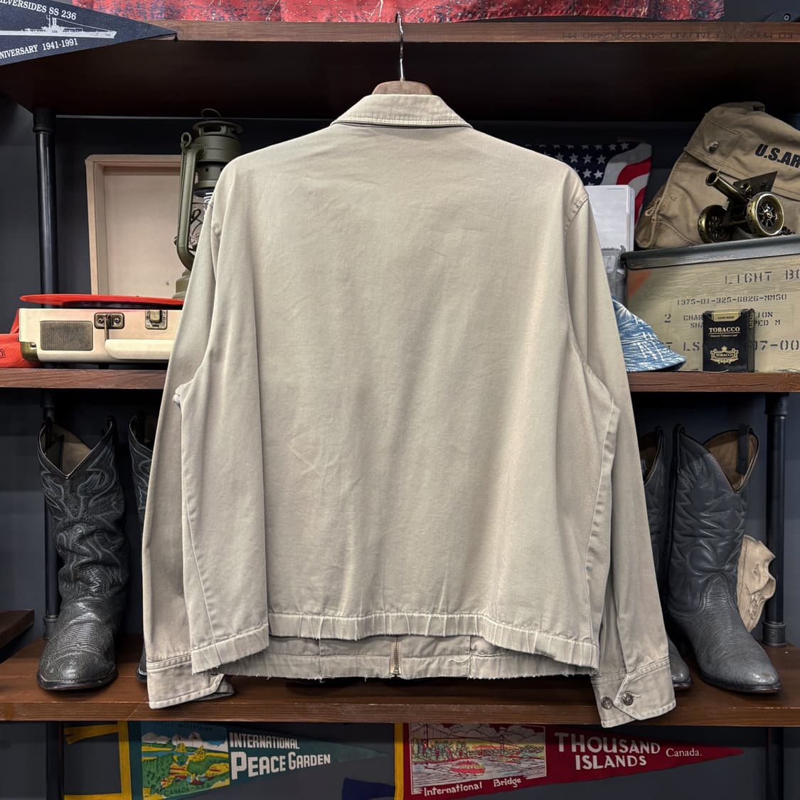 80s-90s 폴로 랄프로렌 베이직 코튼트윌 스윙탑 집업자켓 N682 상품이미지2