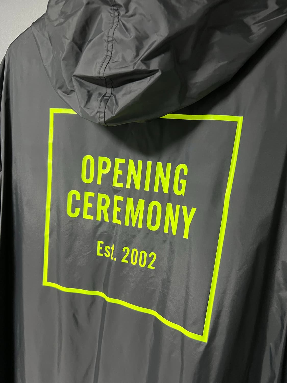 오프닝세레모니 nylon box logo trench coat/L 상품이미지5