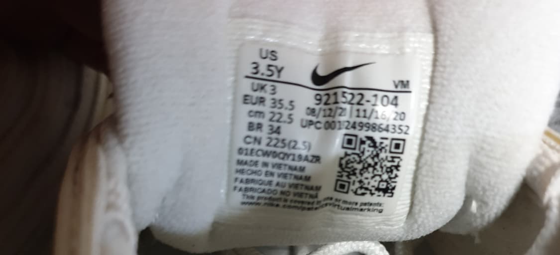 나이키 에어맥스97 화이트 메탈릭실버 스니커즈 (225) 상품이미지6