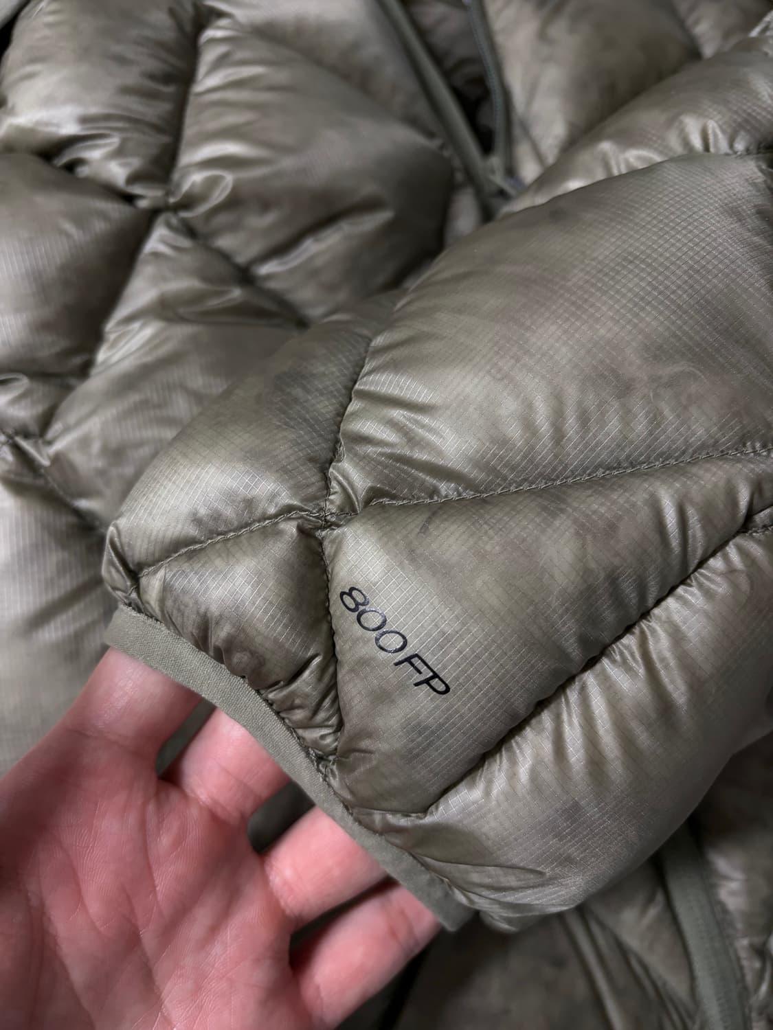 [XL] 로아 하이킹 Nuna 800Fill 패딩 (세이지 그린) 상품이미지6