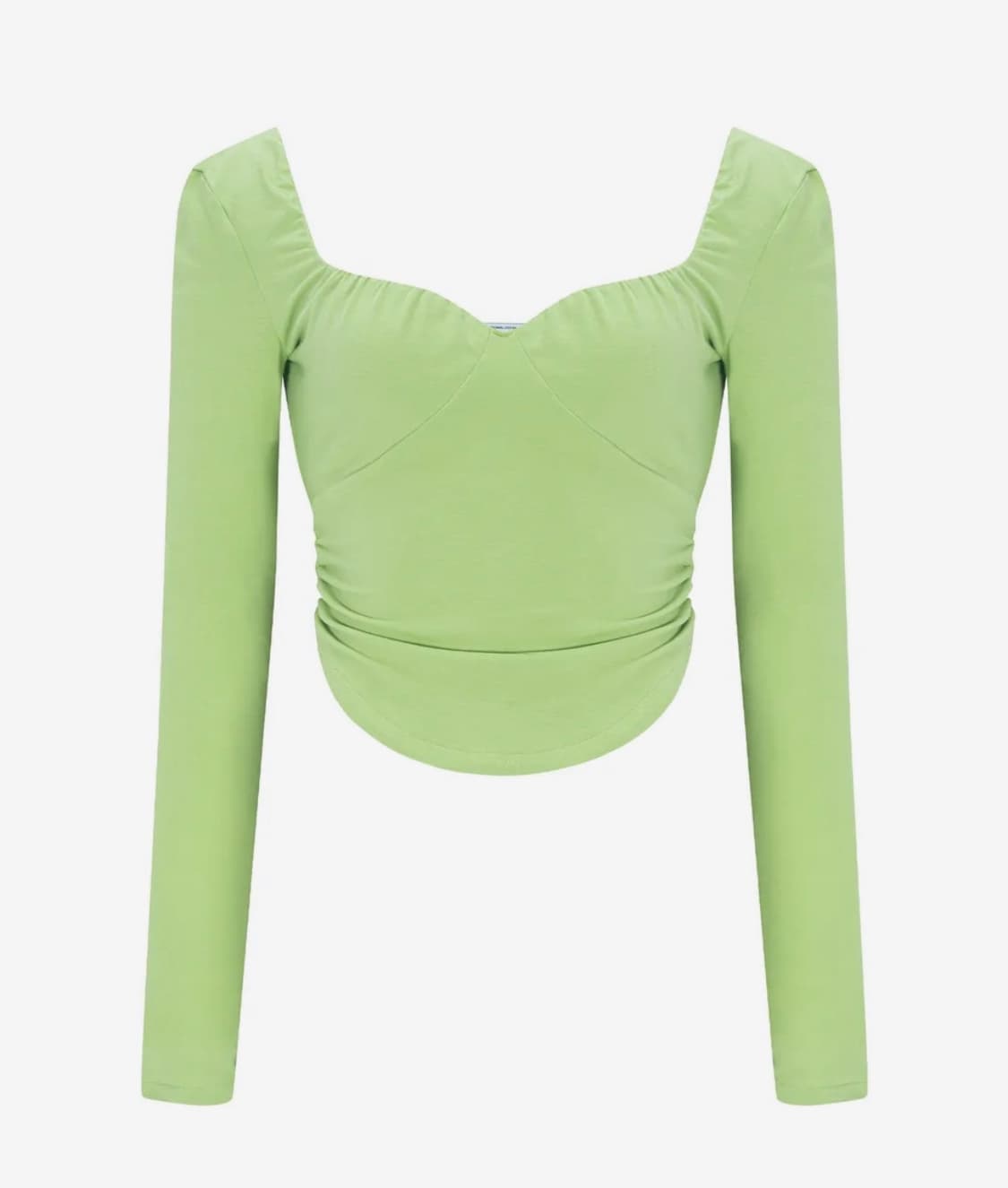 플노팔 Misty Shirring Long Sleeve Top 라이트그린 상품이미지3