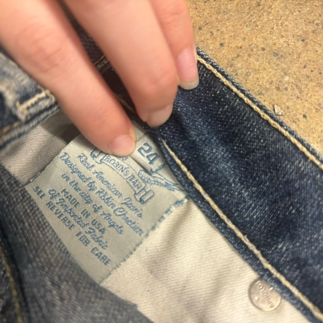 [정품/24] 로빈슨진스 로빈스진스 세미 부츠컷 데님 청바지 상품이미지5