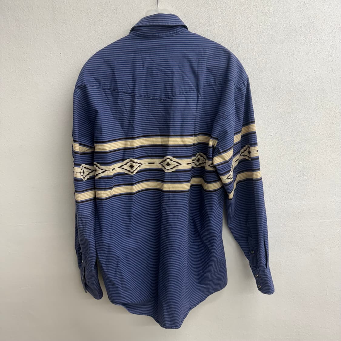 90S usa Roper 나바호 블루컬러 웨스턴 셔츠 M 상품이미지4