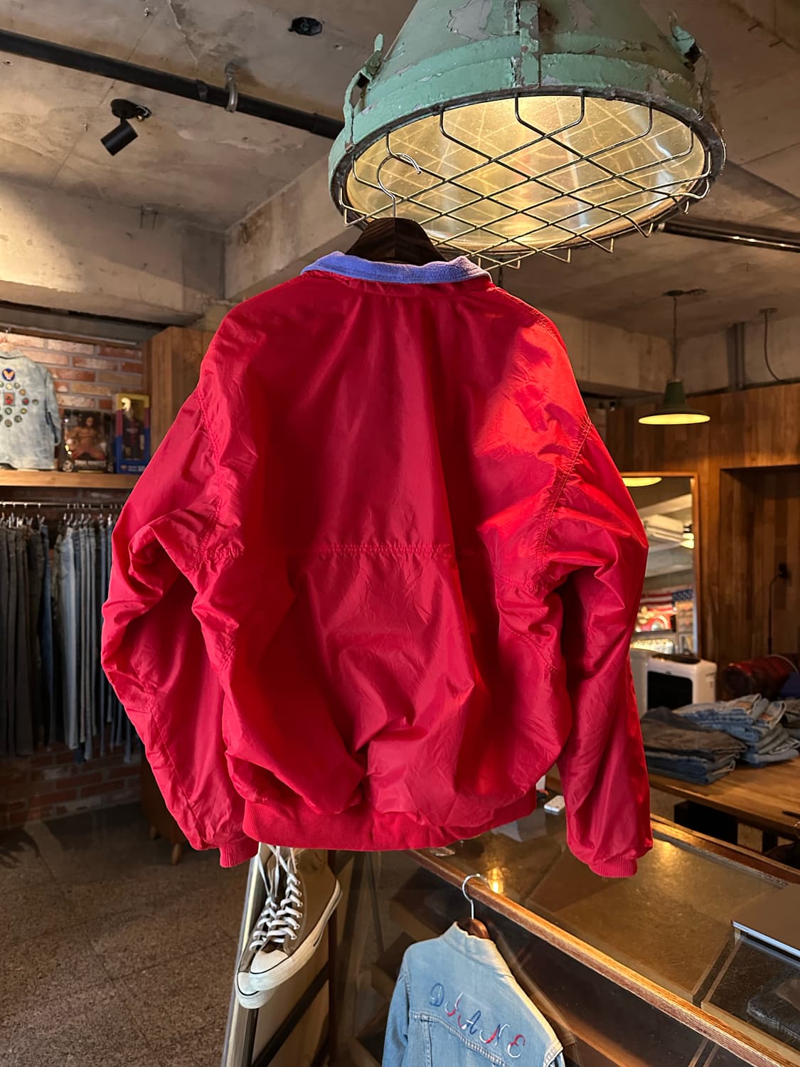 90s USA 빈티지 파티고니아 쉘드 자켓 레드 상품이미지4