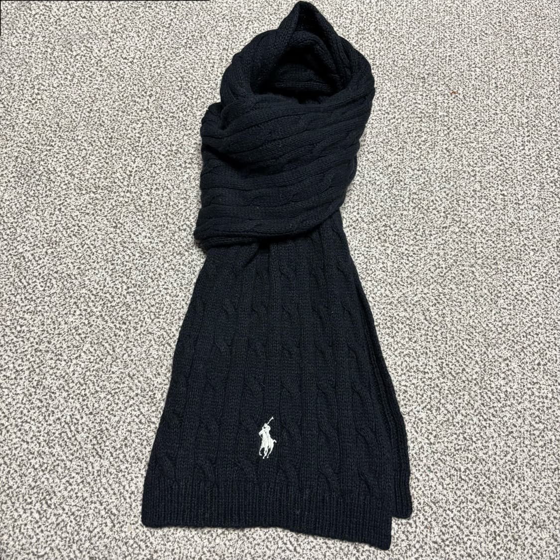 [택포,울20] 폴로 랄프로렌 꽈배기 이태리 머플러 목도리 [A+] 상품이미지1