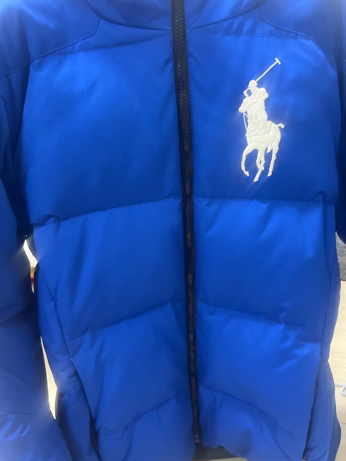 폴로 랄프로렌 빅포니 패딩 블루 m 상품이미지1