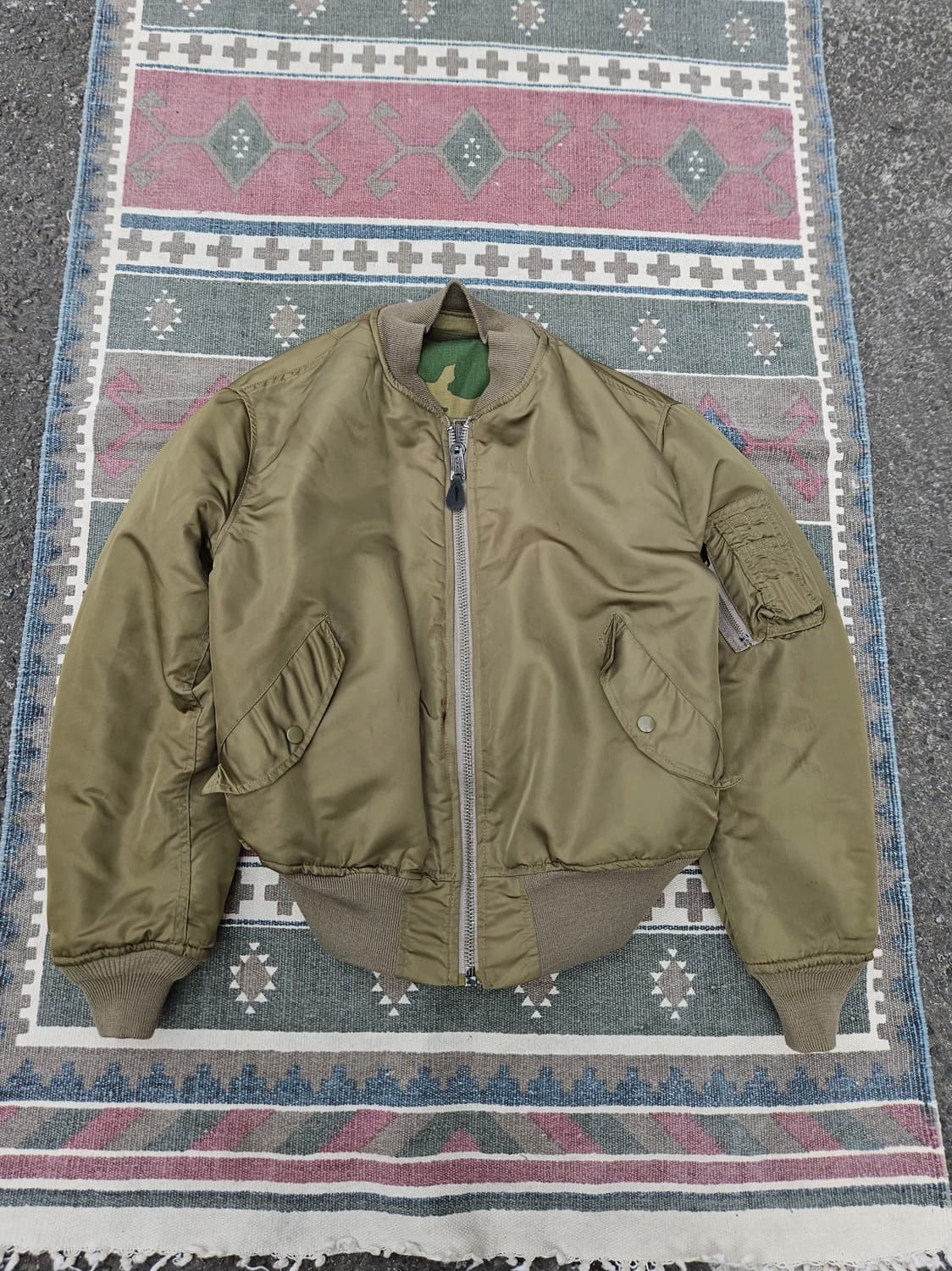 1990's Hope Mfg 우드랜드 MA-1 플라이트 자켓 M 상품이미지5