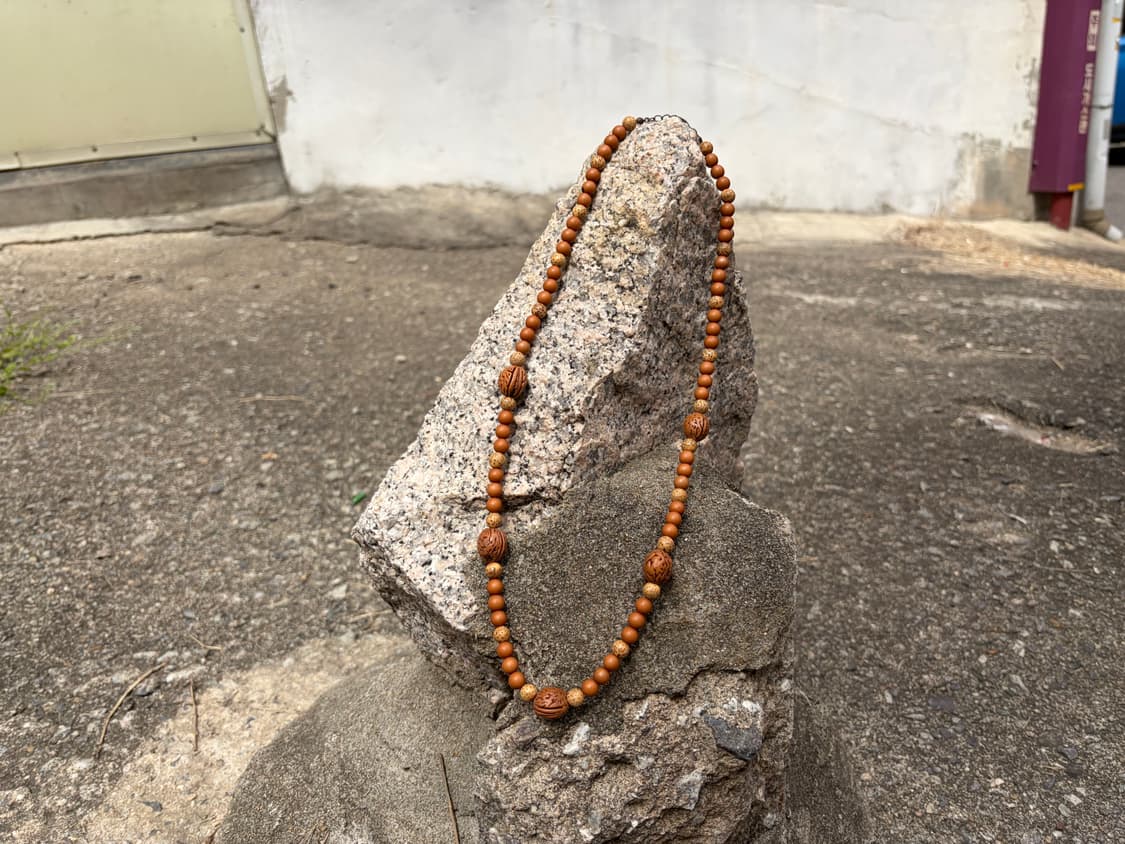 Wooden Bead Necklace 상품이미지4