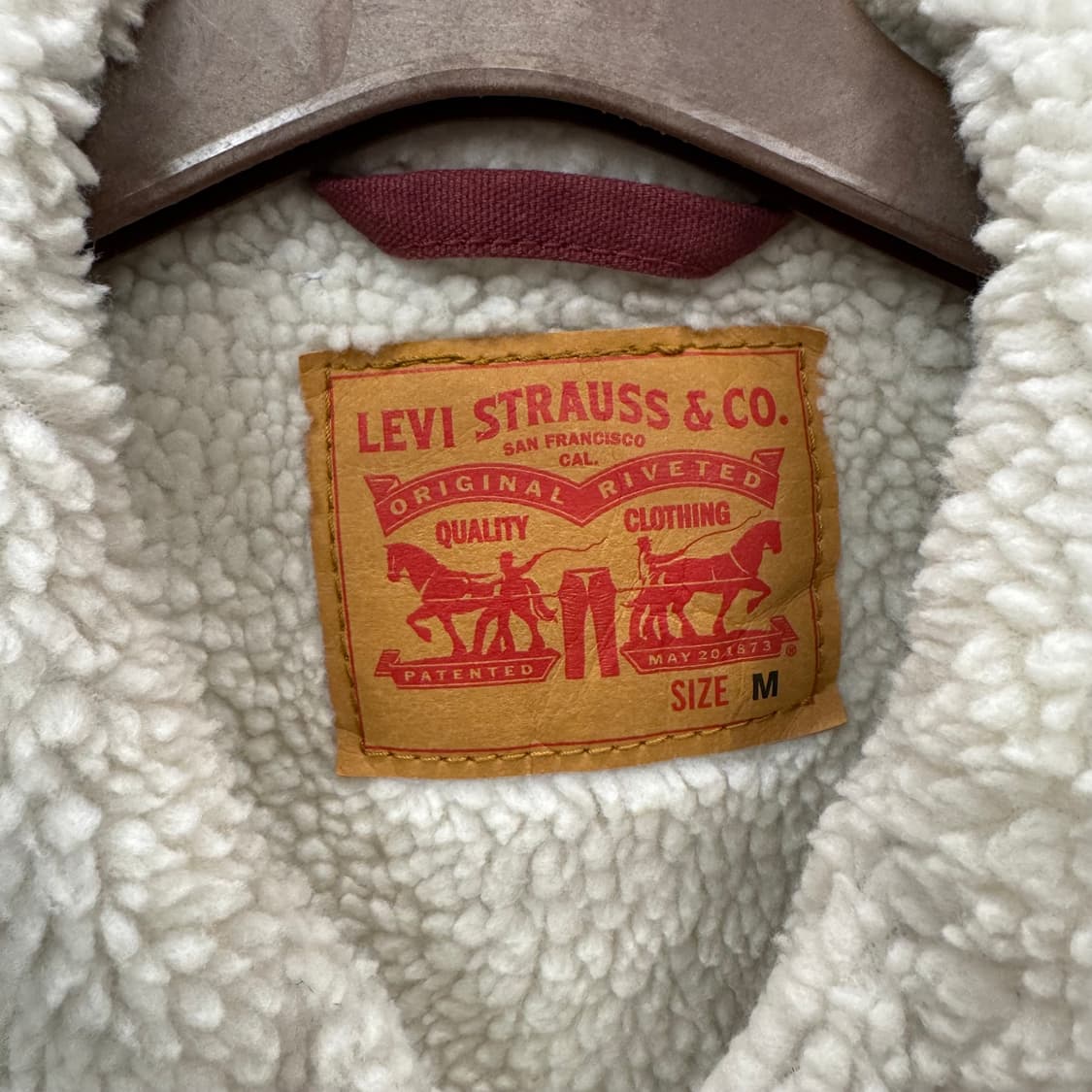 리바이스 타입 3 쉐르파 트러커 자켓 레드 상품이미지6