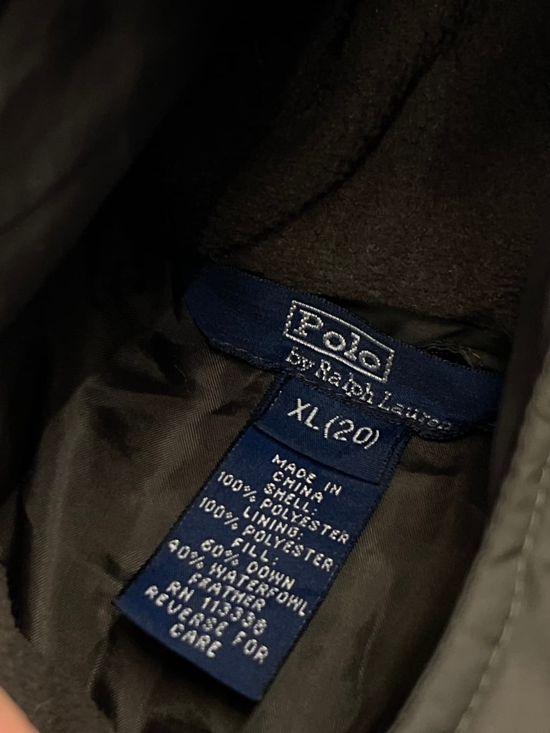 폴로 랄프로렌 숄더패치 덕다운 패딩 처분 올리브카키  상품이미지4