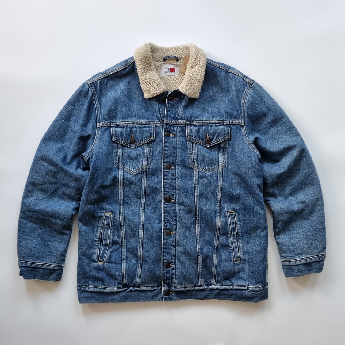 타미힐피거 빅로고 데님 쉐르파 자켓 상품이미지2
