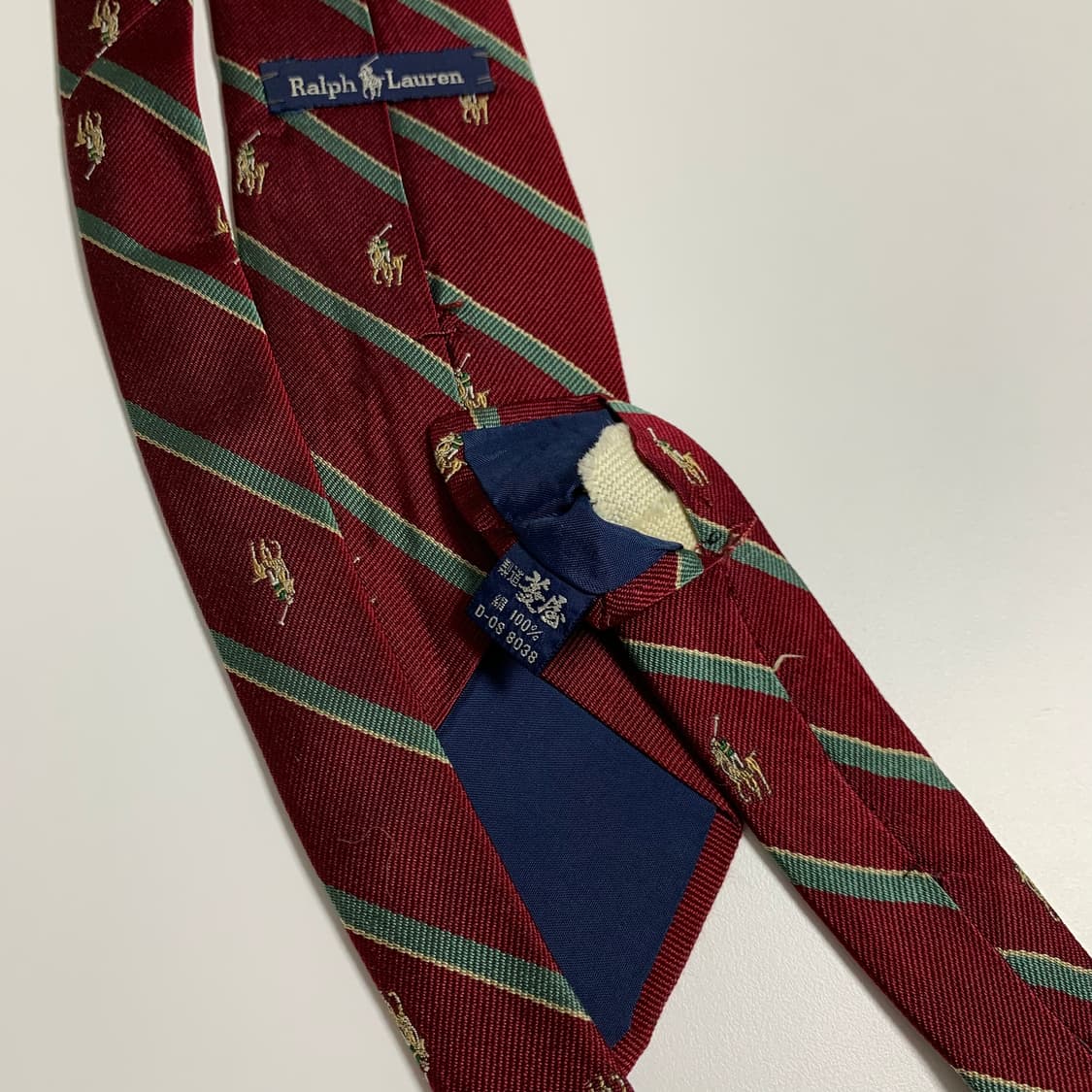 폴로 랄프로렌(POLO) 포니 로고플레이 명품 스트라이프 슬림넥타이 A+ 상품이미지7