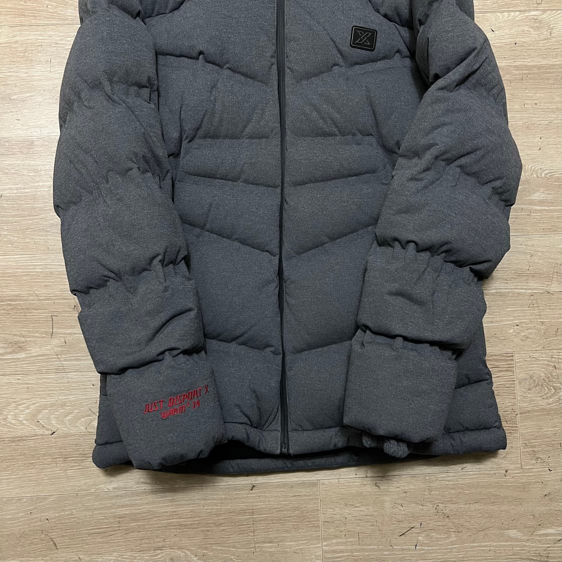 JDX 여성 골프웨어 덕다운 기능성 후드 패딩 점퍼 [차콜] M/95 상품이미지3