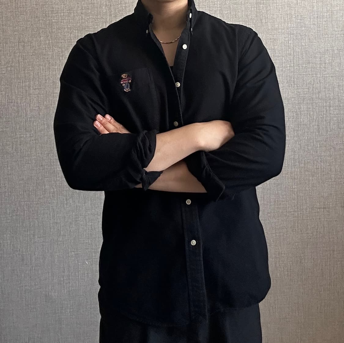 폴로 랄프로렌 베어 옥스포드 블랙 셔츠 상품이미지2