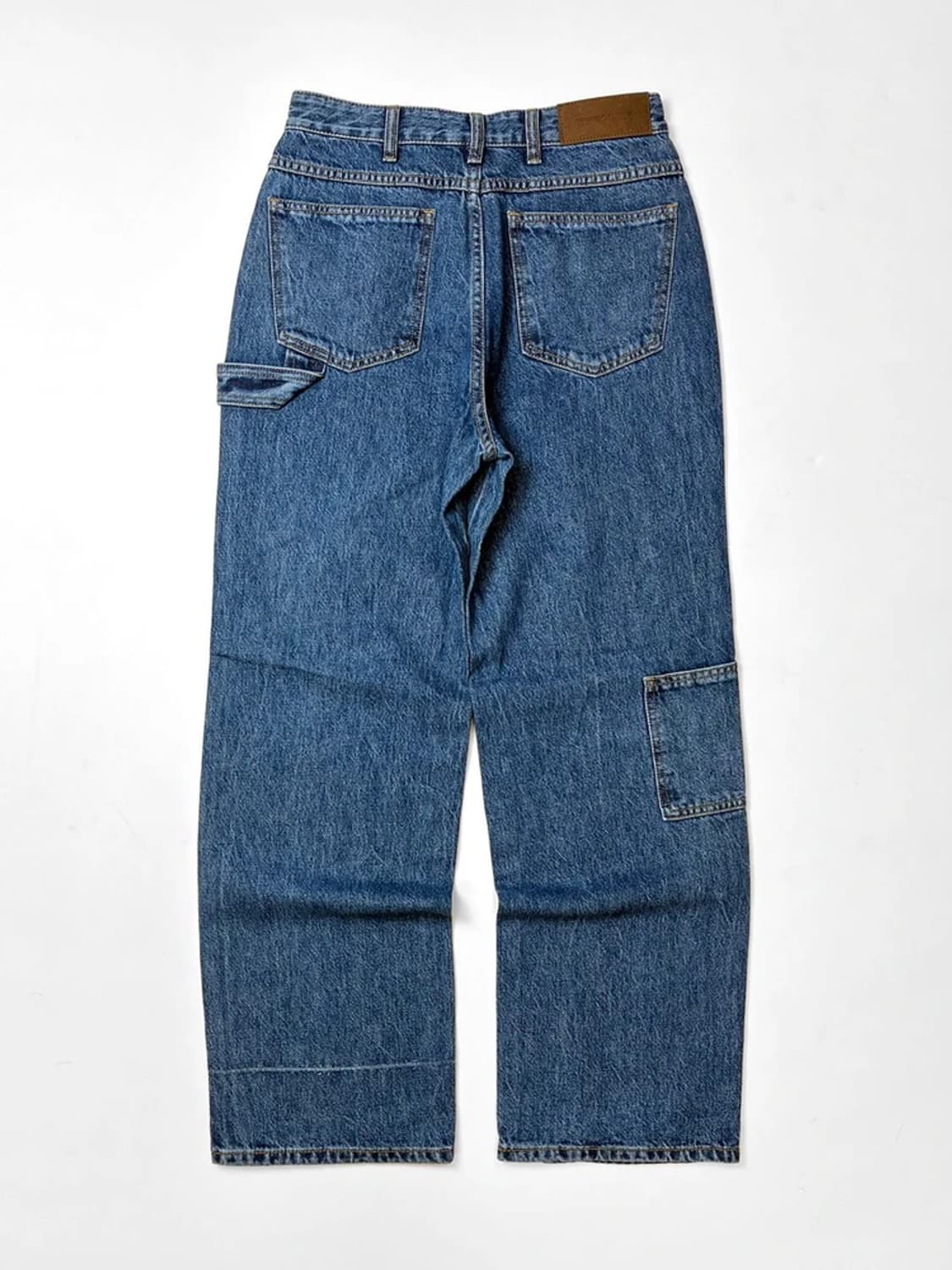 리본빛 RIBBONBIT 루즈 테이퍼드 데님 팬츠 PN5350 상품이미지5