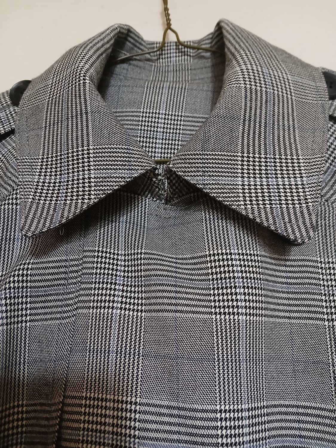 스파오 SPAO 체크 패턴 롱 트렌치 코트 자켓 재킷 점퍼 여성 아우터 상품이미지2