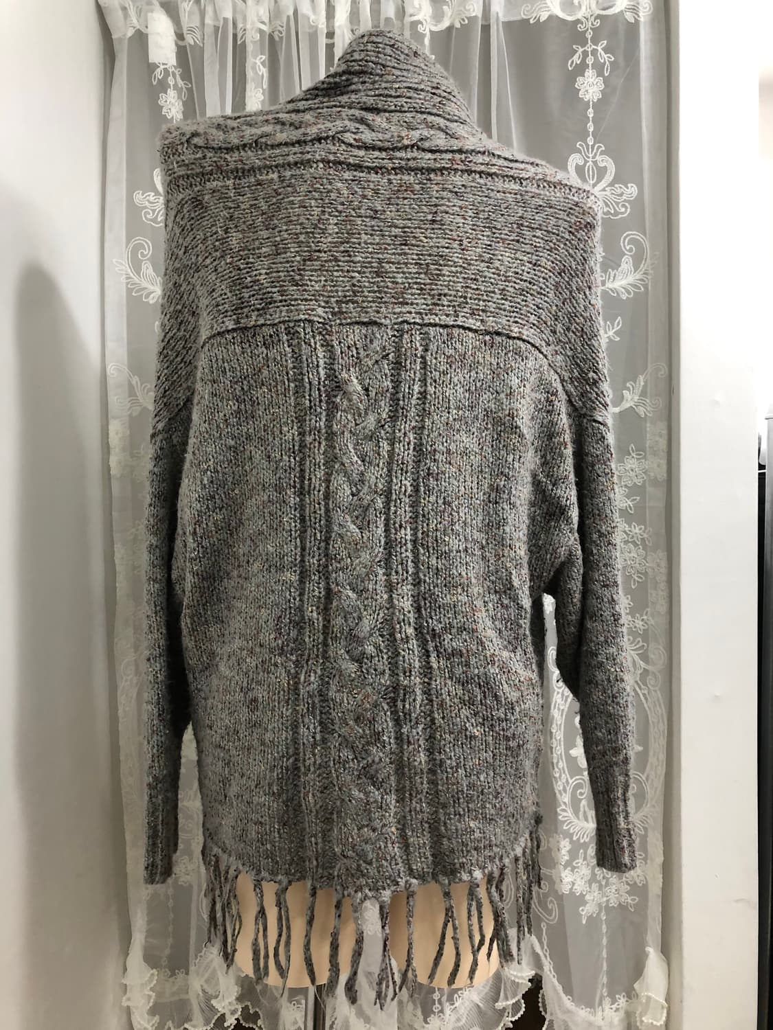 gray tassel knit cardigan 상품이미지4