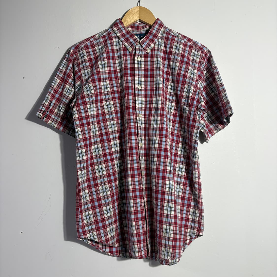 폴로 랄프로렌 체크 반팔 셔츠 (무료배송) 상품이미지1