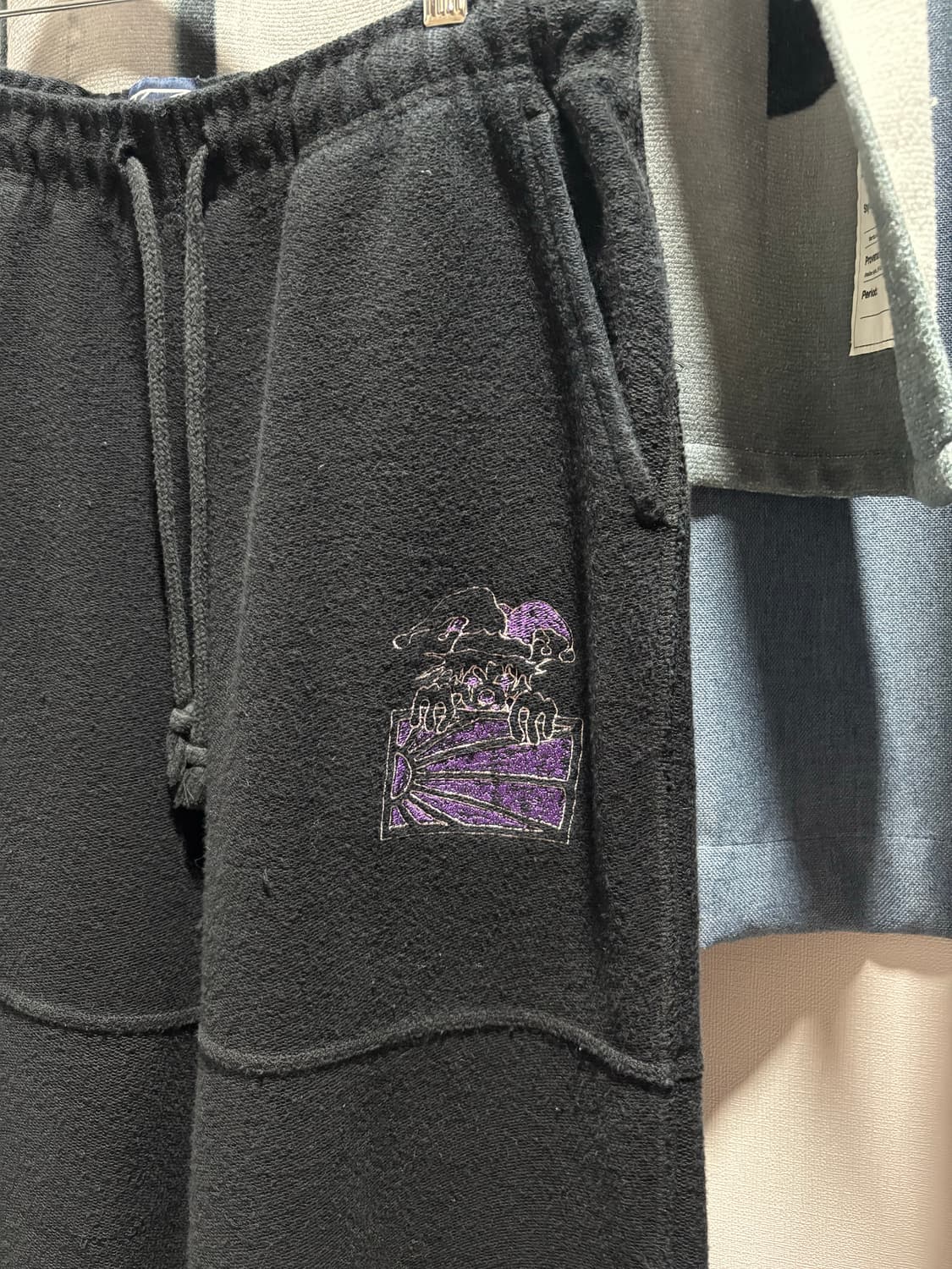 라스벳 스웻팬츠 블랙 상품이미지3