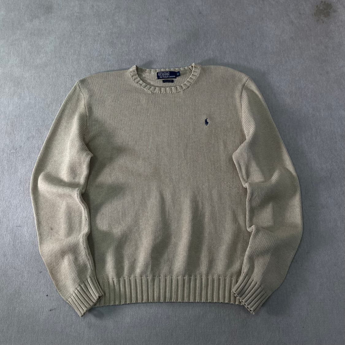 100 폴로랄프로렌 베이지 코튼 니트 상품이미지1