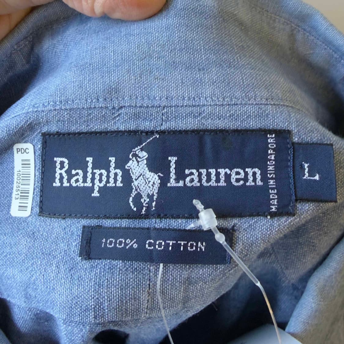 폴로 랄프로렌 데님 샴브레이 긴팔 셔츠 상품이미지5