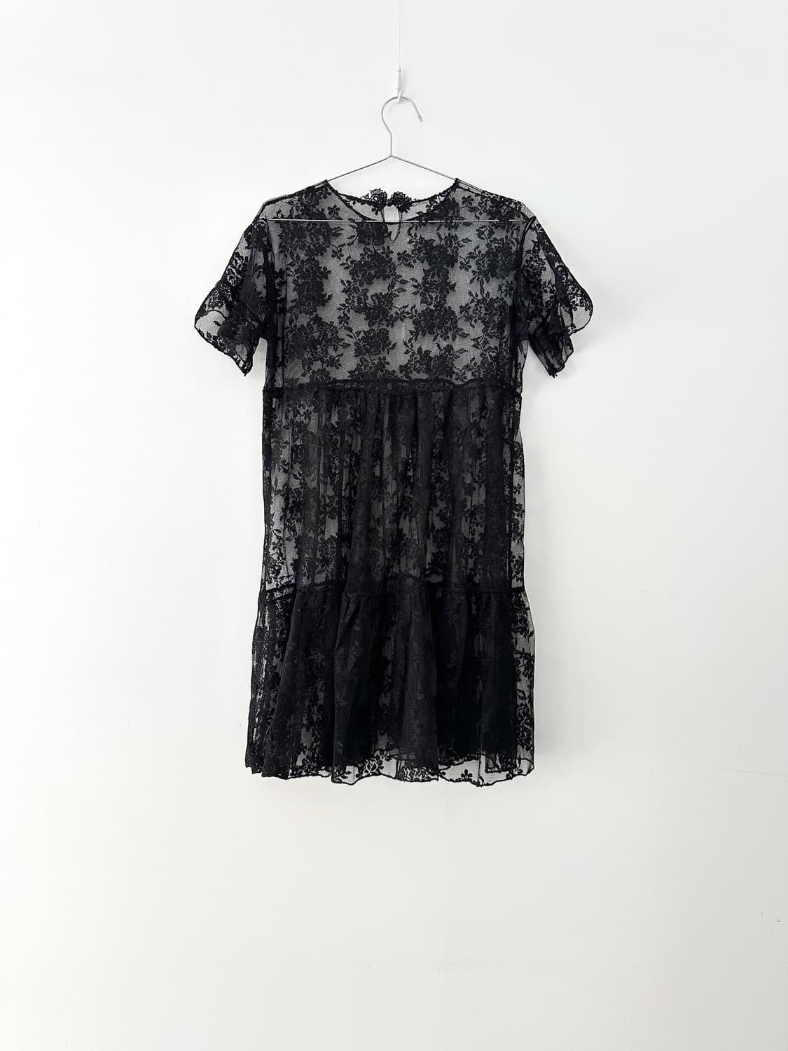 See-through embroidery layer top 상품이미지3