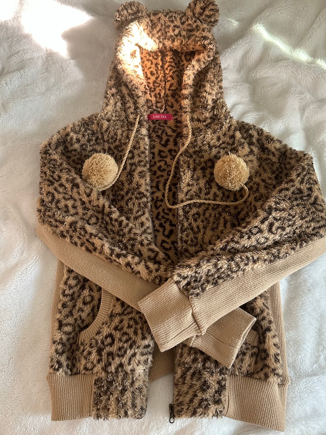 빈티지 호피 후리스 상품이미지1