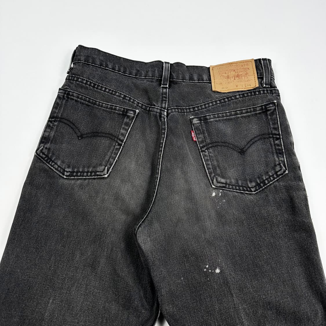 28 리바이스 505 레귤러 스트레이트 흑청 데님팬츠 상품이미지4