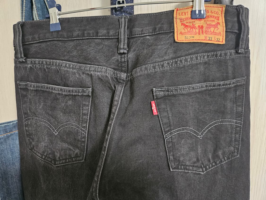 리바이스 517 블랙진 부츠컷 33x32 levis boot cut 상품이미지3