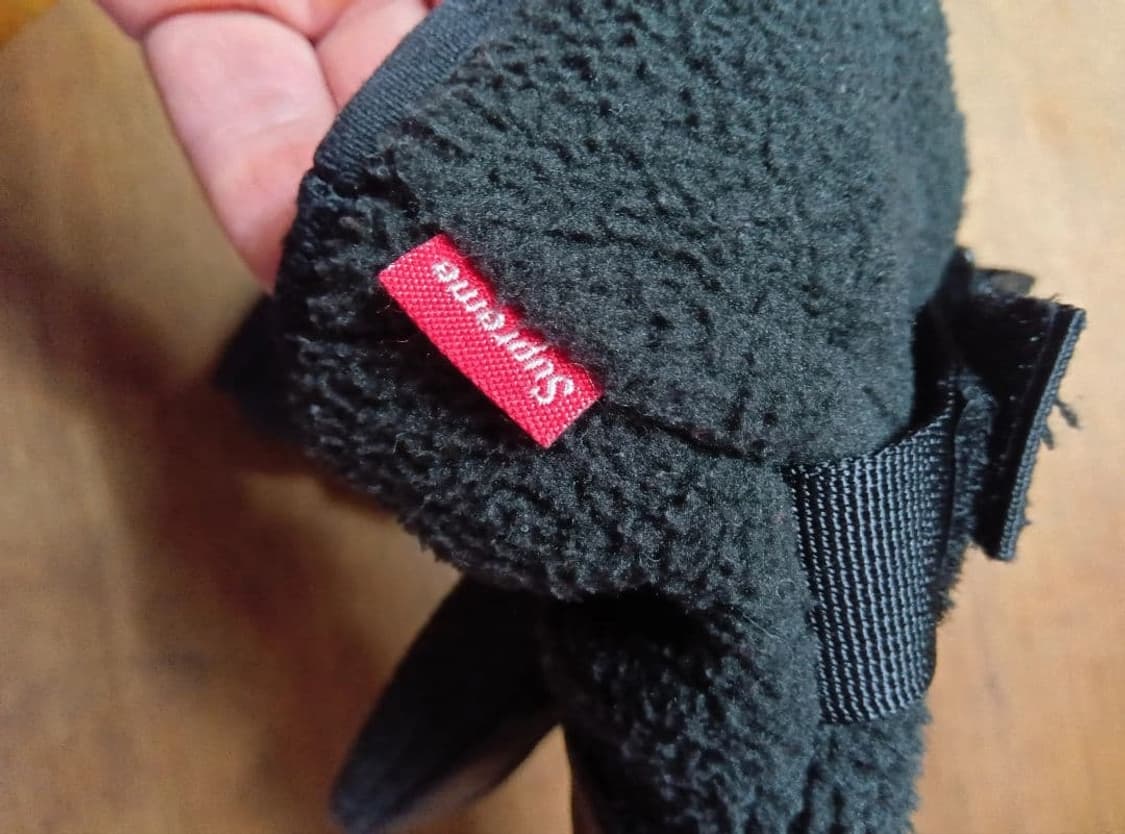 20FW 슈프림 x 노스페이스 RTG 플리스 고어텍스 글로브 블랙 상품이미지3