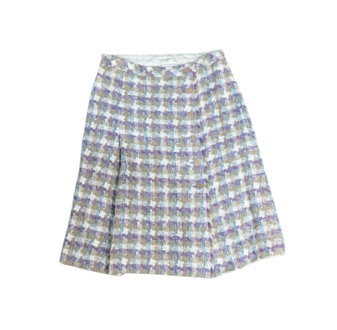샤넬 파스텔 믹스 트위드 스커트 상품이미지1