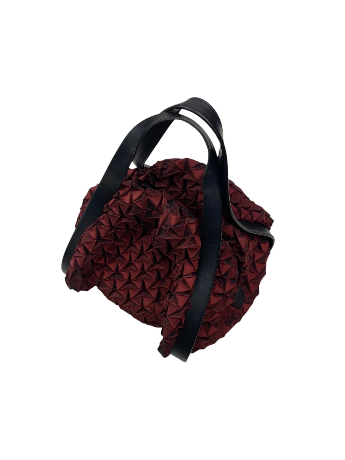 이세이미야케 주름 딥레드 플리츠백 상품이미지2