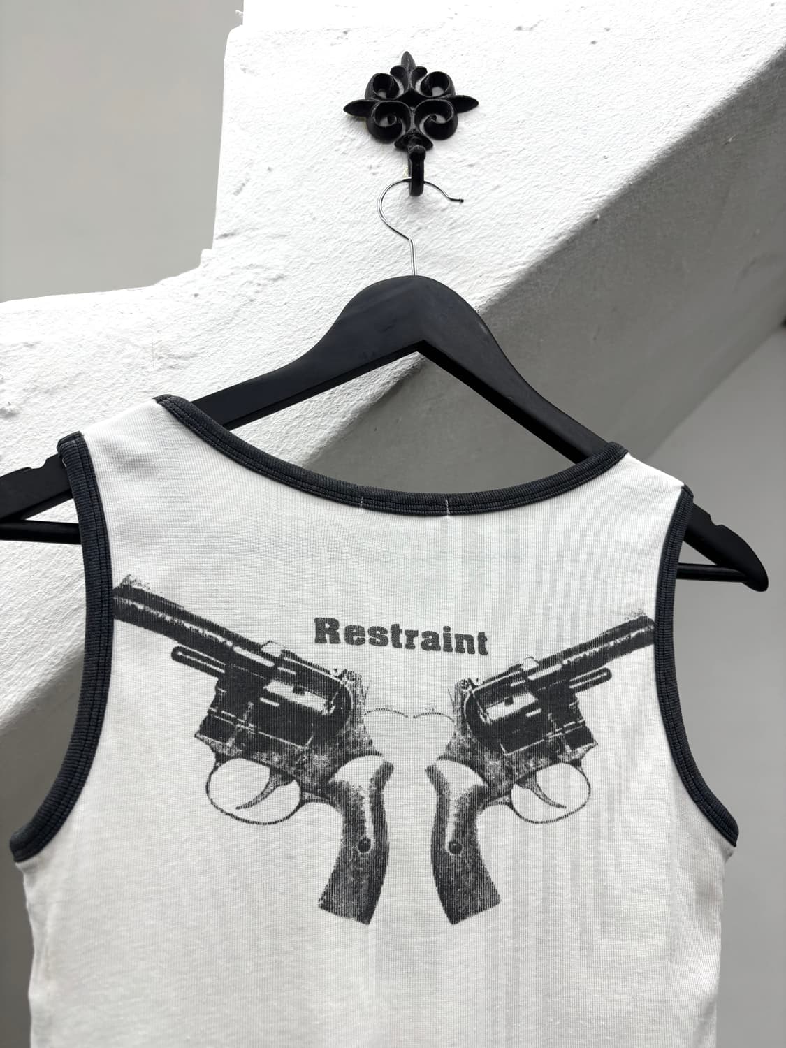 Sky bomber gun print stud detail tank to 상품이미지8