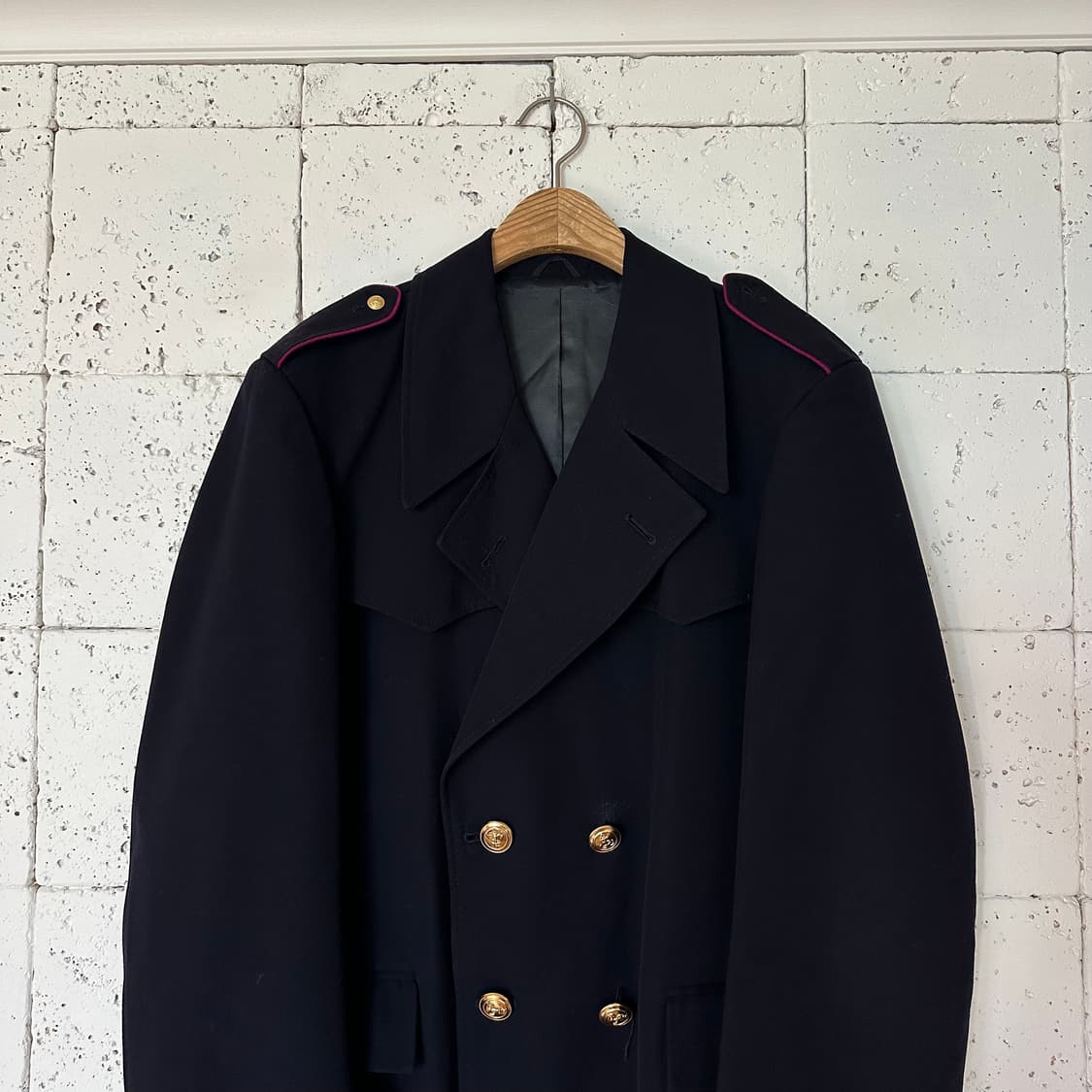 52 이탈리아군 네이비 트렌치코트 상품이미지2