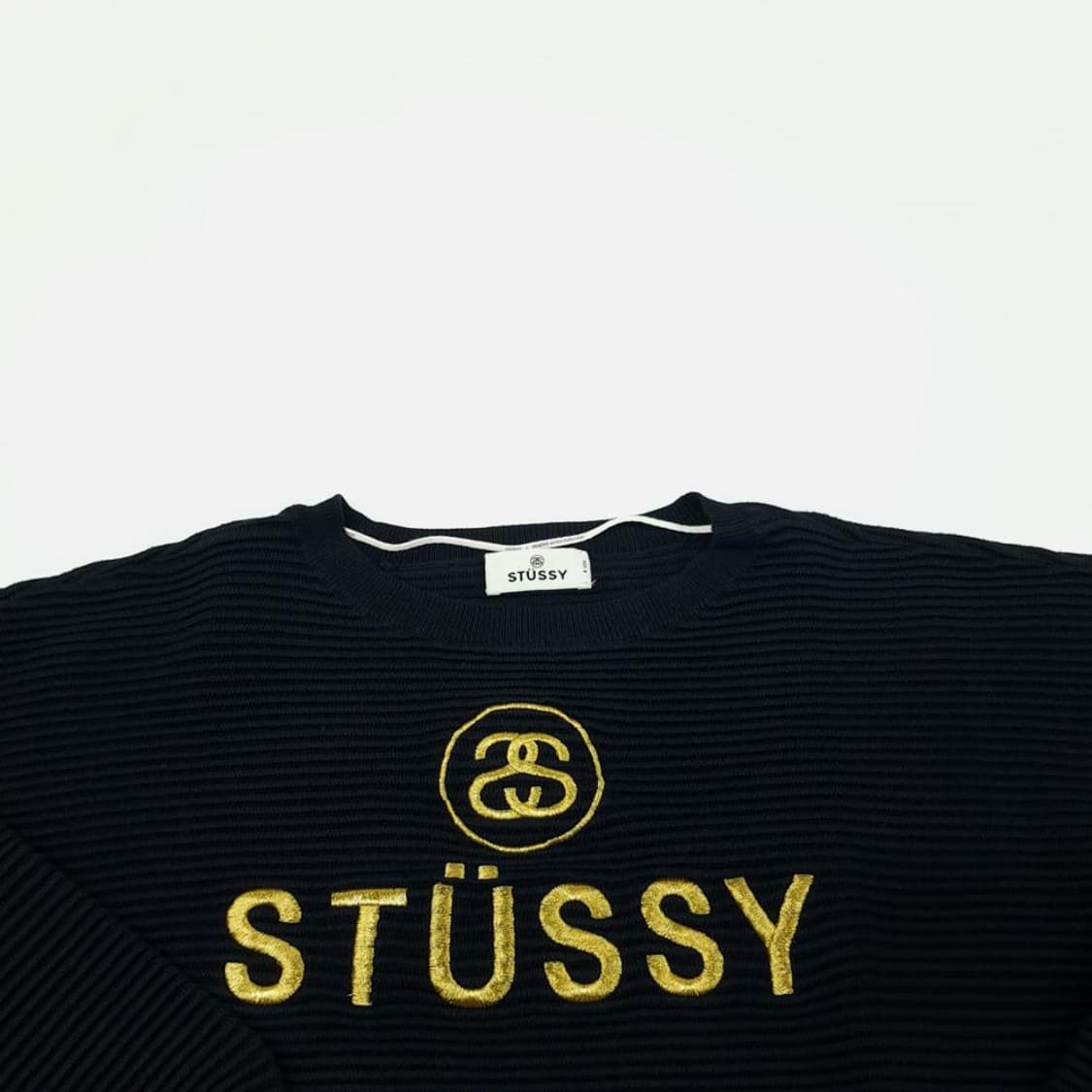 (CS584)S-M 스투시 ss링크로고 크롭 니트 스웨터knit여성 상품이미지3