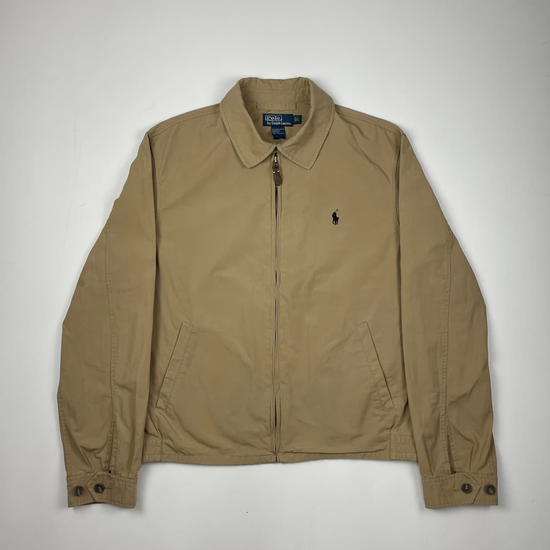 폴로 베이지 코튼 자켓 상품이미지1
