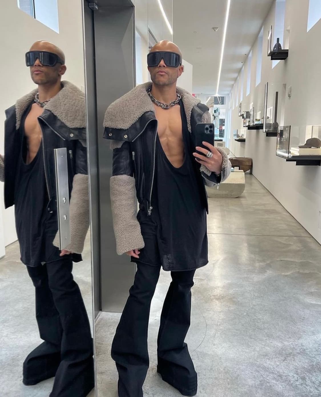 릭오웬스 21FW 키스 시어링 자켓 42사이즈 상품이미지5