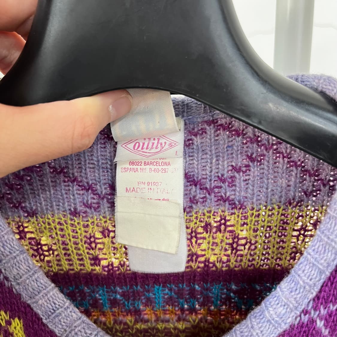 오일릴리 패턴 울가디건 L 상품이미지3