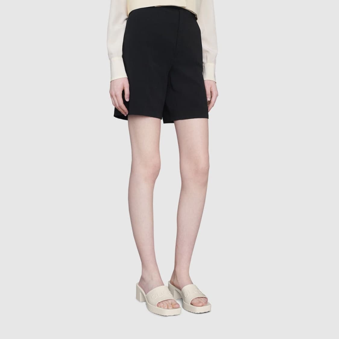 구찌 GUCCI 러버 슬라이드 샌들 화이트 (245-250) 상품이미지1
