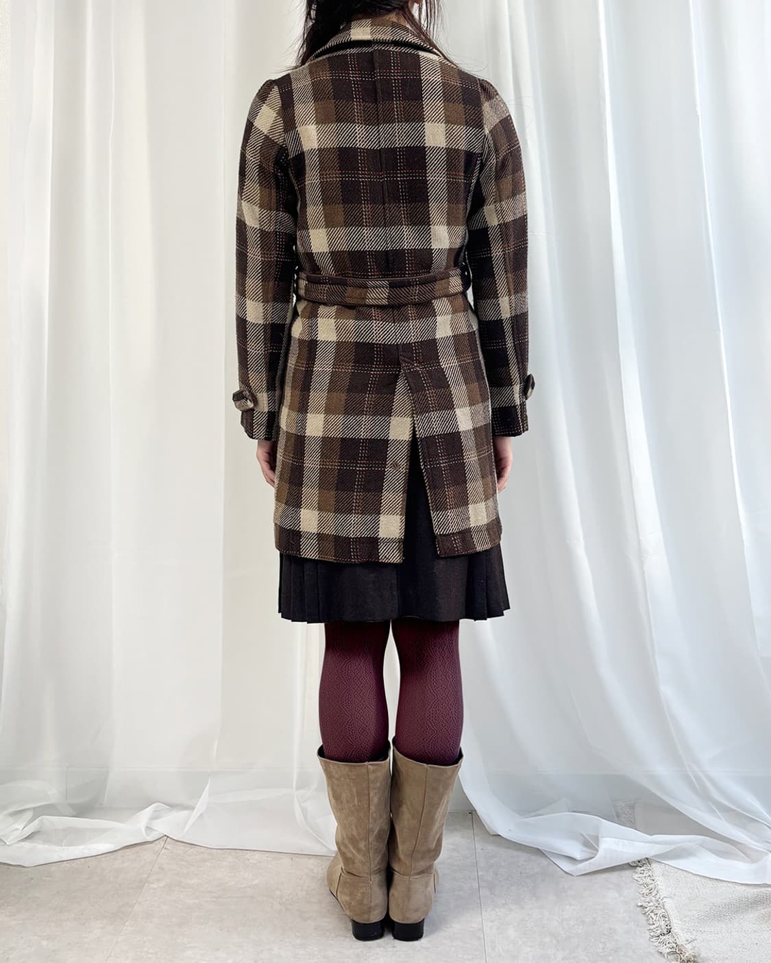 ag plus vintage nerd check duffle coat 상품이미지4