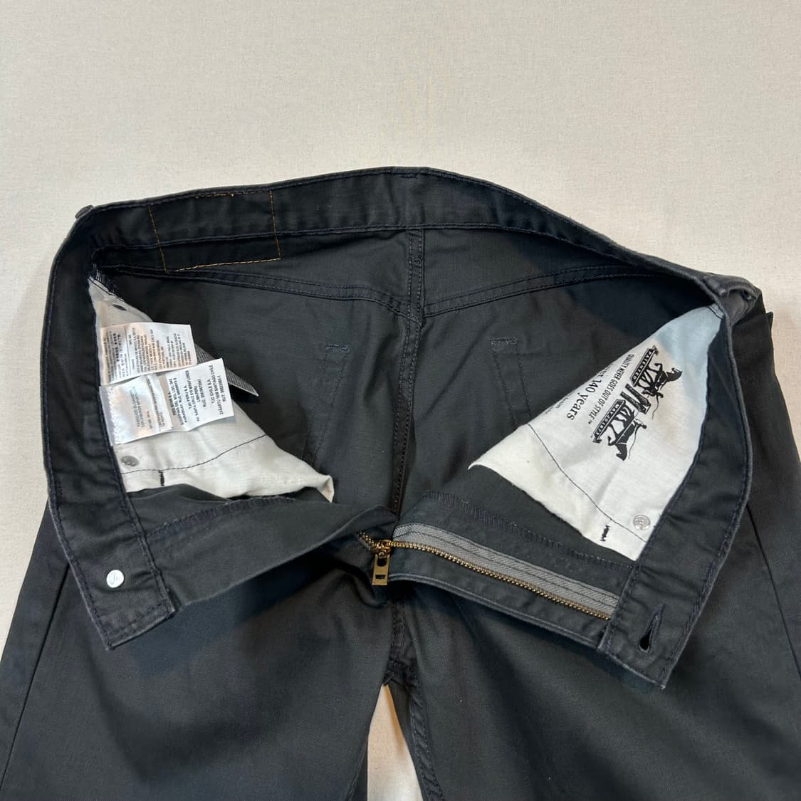 33inch) 리바이스 505 레귤러 핏 그레이 코튼 팬츠 상품이미지7