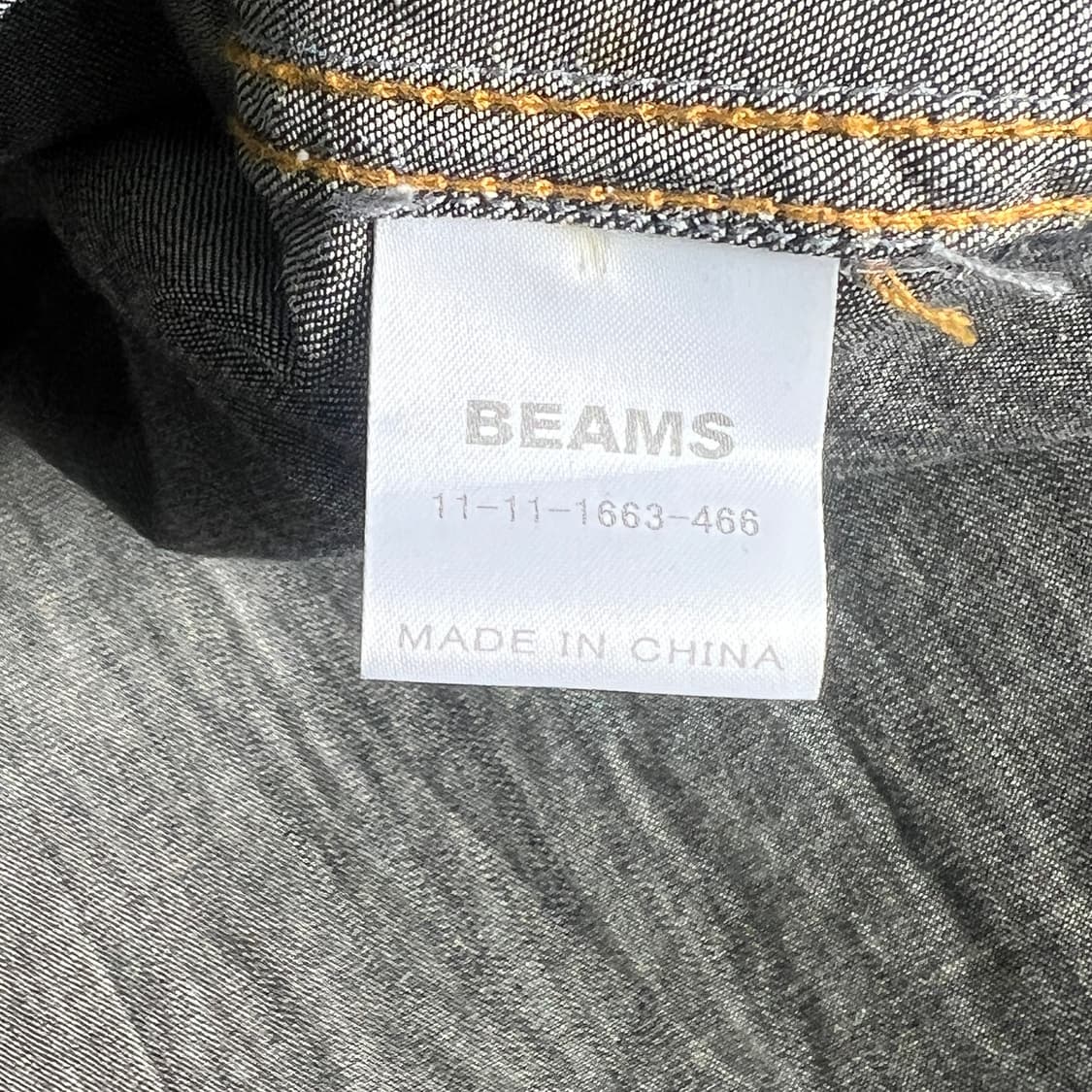 빔즈 웨스턴 블랙 데님 셔츠 S 상품이미지9